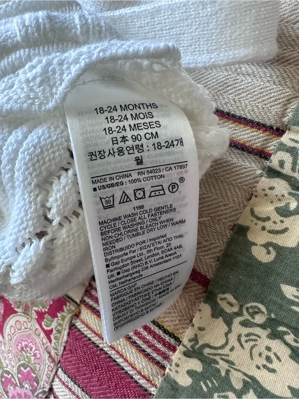 Baby Gap White Knit Baby Romper - Textured Crochet Detail
